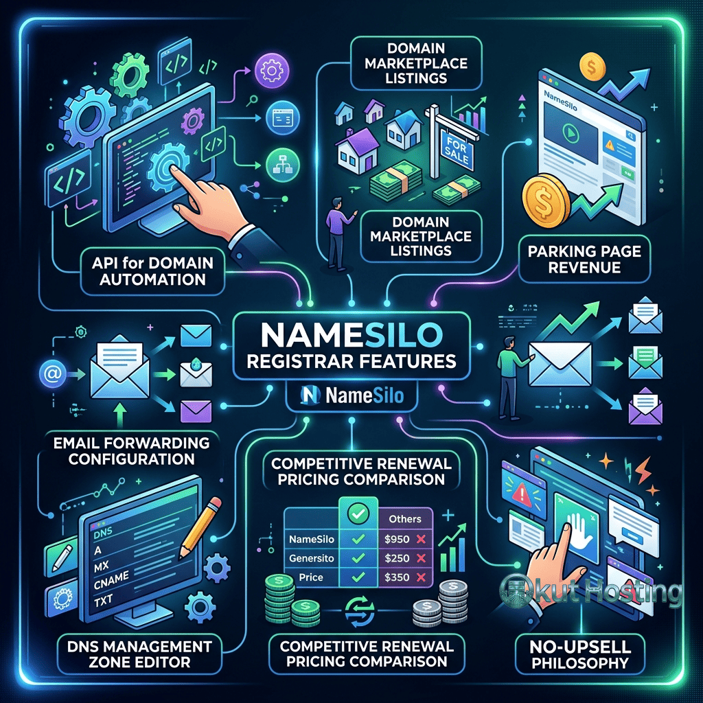 NameSilo registrar features and pricing